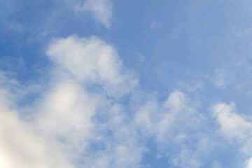 Natural Blue sky background with clouds