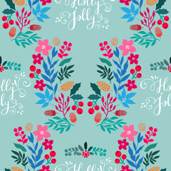 Christmas wreath pattern 2