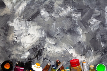 painted background texture and paints set