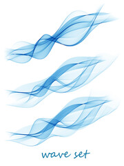 Beautiful hi-tech blue header footer swoosh collection web modern abstract transparent border layout.