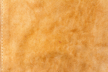 Genuine brown leather texture background