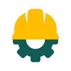 Engineer icon - Safety helmet. Editable icon. vector illustration