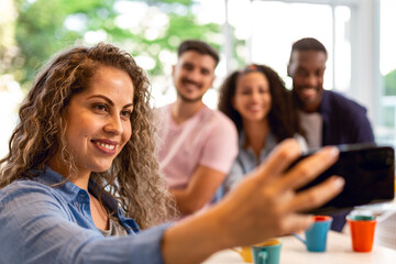 Selfie com os amigos
