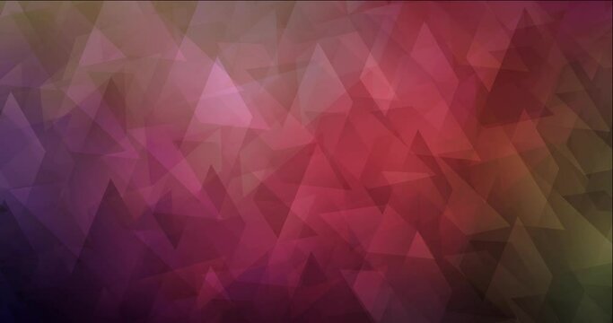 4K looping dark pink, yellow animation in square style. Colorful fashion clip with gradient rectangles. Film business advertising. 4096 x 2160, 30 fps.