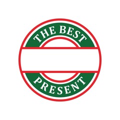 The best present tag label stamp product, sell, creation, goods, events, and others.