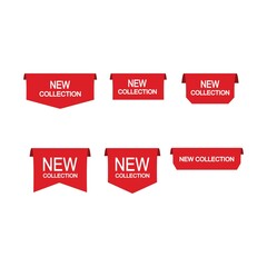 Stickers for New Arrival shop product collection tags, new labels vector sticker icons templates.