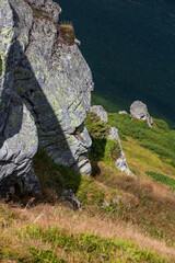 Beautiful landscape in the high carpathians. autumn in the mountains.