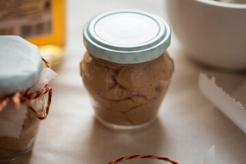 Christmas spiced brandy butter with allspice, cinnamon, nutmeg.