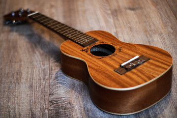 Fototapeta na wymiar acoustic ukulele