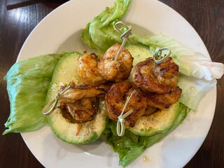 Spicy Shrimp in Avocado Halves