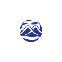 Mountain icon Logo Template Vector illustration design