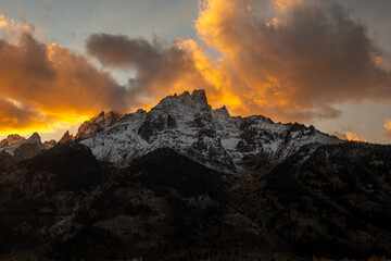 Sunset in Grand Tetons