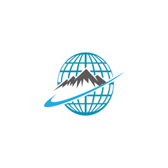 Mountain icon Logo Template Vector illustration design