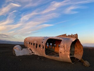 Douglas DC-3 carcass in Solheimasandur, near Vik, Iceland