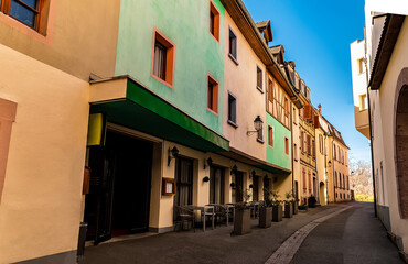 streets of Colmar, Grand Est Alsace in spring