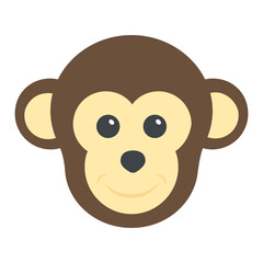Obraz premium Chimpanzee head of cartoon animal 