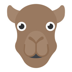 
A cute cartoon horse head 
