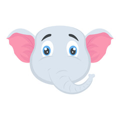 
A cute small elephant kid mascot
