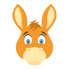 
A funny cartoon character of donkey

