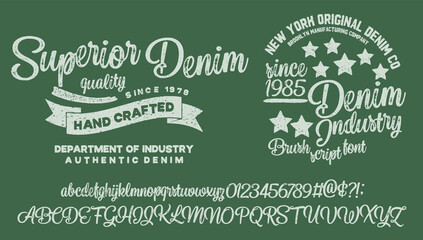  Craft vintage typeface design. Fashion type. Pop modern display vector letters.