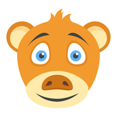 
 A beautiful cute puppy head
