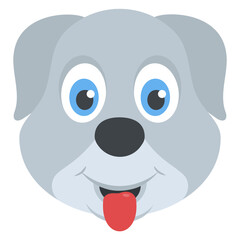 
 A beautiful cute puppy head
