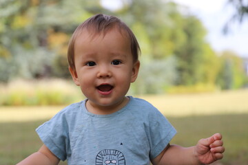 portrait enfant un an mix franco chinois 