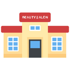 
Flat icon design of a beauty salon
