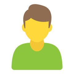 
Flat icon design of boy avatar
