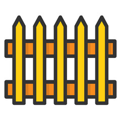 
Picket fence are often used decoratively for domestic boundaries 
