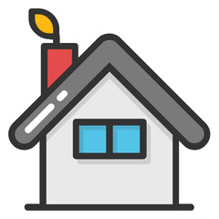 
Flat icon design of plant house or nursery

