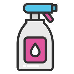 
A plastic bottle with trigger to spray liquid
