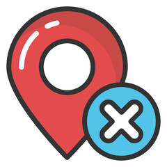 Obraz premium Location Pin Vector Icon 