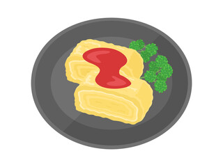 バスケットに入った生卵のイラスト Wall Mural Wallpaper Murals R Design