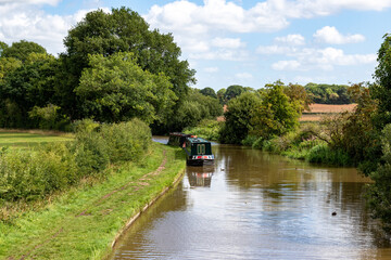 Moored barges
