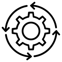 
Setting and configurations with cogs design icon
