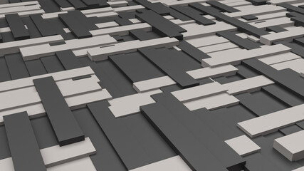 Abstract 3d modern rectangles background