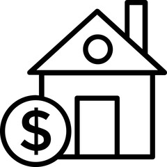 
A home with tag concept of property pricing 
