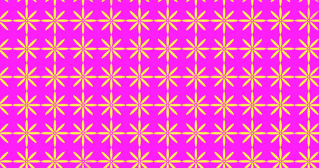 seamless pattern with pink flowers