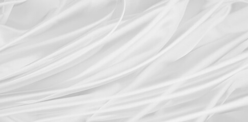 Obraz premium White silk fabric lines