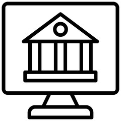 
A monitor screen with shopping bag and 24 sign concept of 24 hr shopping service
