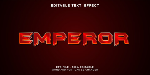 emperor text effect editable