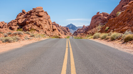 Valley of Fire american roads