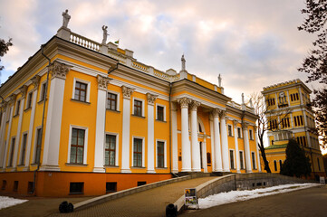 Palace of the Rumyantsev's and Paskevich's in winter. Gomel, Belarus. 