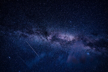 Night Sky, Milky Way. Nature landscape.