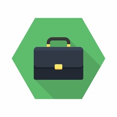 Briefcase icon vector isolated.