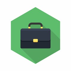 Briefcase icon vector isolated.