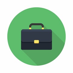 Briefcase icon vector isolated.
