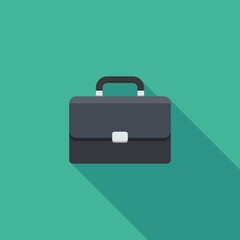 Briefcase icon vector isolated.