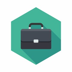 Briefcase icon vector isolated.